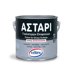 ΑΣΤΑΡΙ ΓΥΑΛΙΣΤΕΡΩΝ ΕΠΙΦΑΝΕΙΩΝ VITEX - 2.5lt + ΔΩΡΟ ΓΑΝΤΙΑ ΕΡΓΑΣΙΑΣ  (ΕΩΣ 6 ΑΤΟΚΕΣ ή 60 ΔΟΣΕΙΣ)