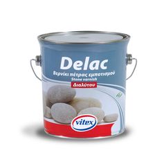 DELAC Βερνίκι πέτρας εμποτισμού διαλυτου VITEX - 2.5ltl + ΔΩΡΟ ΓΑΝΤΙΑ ΕΡΓΑΣΙΑΣ  (ΕΩΣ 6 ΑΤΟΚΕΣ ή 60 ΔΟΣΕΙΣ)