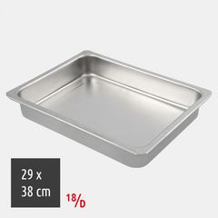 Ταψί Ορθογώνιο 29x38cm 18/D Inox (ΕΩΣ 6 ΑΤΟΚΕΣ ή 60 ΔΟΣΕΙΣ)