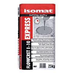 ISOMAT - FLOWCRET 1-10 EXPRESS 25 KG  ΤΑΧΥΠΗΚΤΟ ΡΗΤΙΝΟΥΧΟ ΑΥΤΟΕΠΙΠΕΔΟΥΜΕΝΟ ΤΣΙΜΕΝΤΟΚΟΝΙΑΜΑ ΓΚΡΙ (ΕΩΣ 6 ΑΤΟΚΕΣ ή 60 ΔΟΣΕΙΣ)