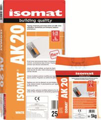 ΚΟΛΛΑ ΠΛΑΚΙΔΙΟΥ ISOMAT AK 20 ΓΚΡΙ 25KG (ΕΩΣ 6 ΑΤΟΚΕΣ ή 60 ΔΟΣΕΙΣ)