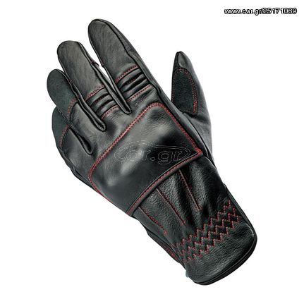 ΓΑΝΤΙΑ ΑΝΑΒΑΤΗ ΜΟΤΟΣΥΚΛΕΤΑΣ- Biltwell Belden gloves black/redline CE appr.