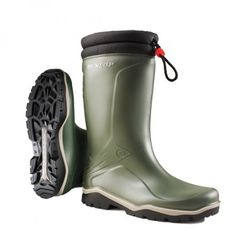 Μπότες γόνατος (γαλότσα) με γούνα DUNLOP Blizzard Green εξαιρετικό κράτημα & αντοχή στους -15C Νο.39-48 ( 015 )