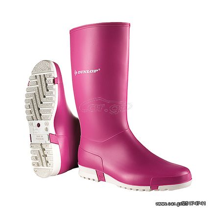 Μπότες γόνατος (γαλότσα) γυναικείες DUNLOP Sport Pink αδιάβροχες Νο.32-42 ( 019 )