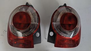 Πίσω φανάρια (ζευγάρι) με λευκό φλας από Renault Modus 2004-2008, 35€/φανάρι