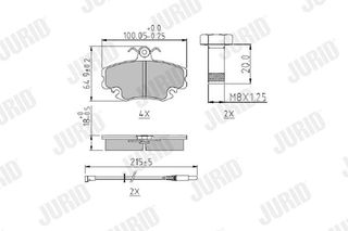 ΤΑΚΑΚΙΑ RENAULT 19 16V - CLIO 16V - MEGANE ΕΜΠΡΟΣ - 571526J