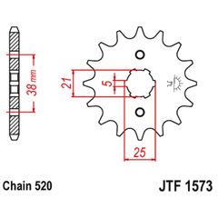 Γραναζι εμπρος 1573.13 / FE E6573.13 13Δ FE SPROCKETS - (10100-469)