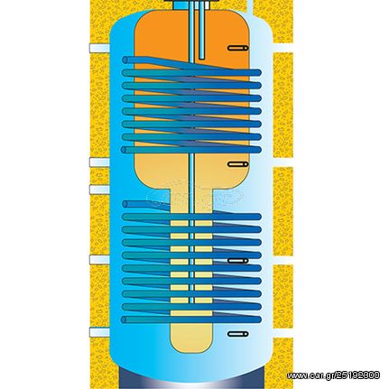 EMMETI BOILER TANK IN TANK ΜΕ ΔΥΟ ΕΝΑΛΛΑΚΤΕΣ 600/170 LT + ΔΩΡΟ ΚΡΟΥΣΤΙΚΟ ΔΡΑΠΑΝΟ KAWASAKI K-ED-E810 (ΕΩΣ 6 ΑΤΟΚΕΣ ή 60 ΔΟΣΕΙΣ