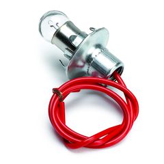 Autometer Light Bulb & Socket Assy., Bayonet, 2W, Replacement, 2 5/8" Auto Gage