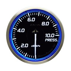 Defi DF Blue Racer N2 SI Pressure Gauge Metric 60mm