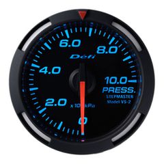 Defi Blue Racer Pressure Gauge Metric 52mm 10 Bar