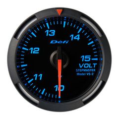 Defi Blue Racer Volt Gauge 52mm 10 - 15V