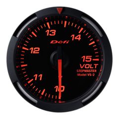 Defi Red Racer Volt Gauge 52mm 10 - 15V