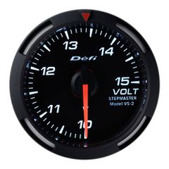 Defi White Racer Volt Gauge 52mm 10 - 15V