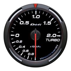 Defi White Racer Turbo - Boost Gauge Metric 60mm 2 Bar