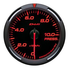 Defi Red Racer Pressure Gauge Metric 60mm 10 Bar