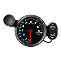 Defi White Racer Tachometer 80mm 9000rpm