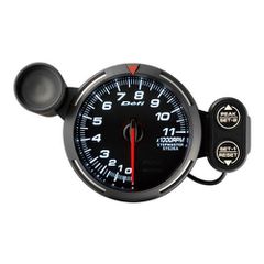 Defi White Racer Tachometer 80mm 11000rpm