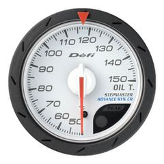 Defi White Advance CR 52mm Oil Temperature Gauge 150 C