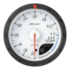 Defi White Advance CR 60mm Exhaust Temperature/EGT Gauge 0-1100ºc