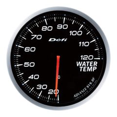 Defi White Defi Advance BF Water Temperature Gauge 60mm 120C
