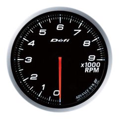 Defi White Defi Advance BF Tachometer Gauge 60mm 9000rpm