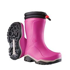 Μπότες παιδικές γόνατος με γούνα DUNLOP Kids Blizzard Pink αδιάβροχη & αντοχή στους -15C Νο.29-35 ( 034 )
