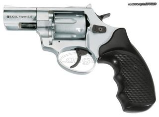 EKOL VIPER 2.5” REVOLVER NIKEL 9mm Πιστόλι αντίγραφο starter pistol-ισχυρού κρότου Σηματοδοσίας