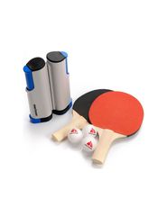 Meteor Rollnet ping pong set 2 rackets 3 balls 15042