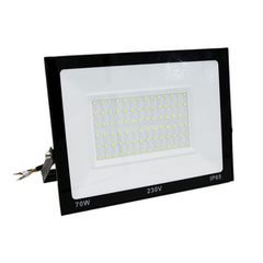 Προβολέας LED SMD 70W 230V με πράσινο χρώμα φωτός ευρείας δέσμης 120° IP65 σε μαύρο χρώμα