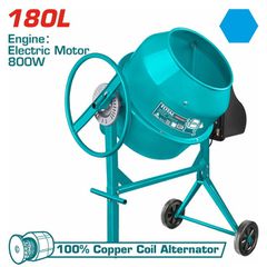 Μπετονιέρα TOTAL ηλεκτρική 800W TCM180-1