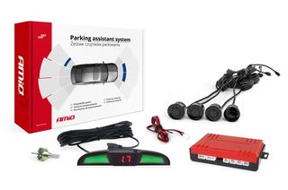 αισθητηρες παρκαρισματος Parking assistant system LED COB 4 sensor black www.eautoshop.gr τοποθετηση 20ε