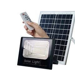 60W Ηλιακός Solar Προβολέας Αδιάβροχος  με Φωτοβολταϊκό Πάνελ, Τηλεκοντρόλ και Χρονοδιακόπτη, JD-8860