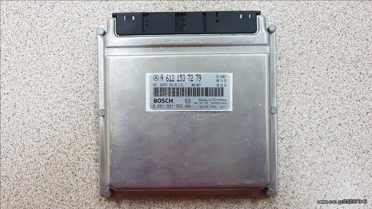 ΕΓΚEΦΑΛΟΣ ΜΗΧΑΝΗΣ MERCEDES SPRINTER 2.2 CDI Engine ECU A6121537279 Bosch 0281011752