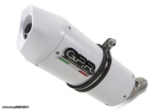 Gpr Ολόσωμη Εξάτμιση Albus Ceramic White Honda Silver Wing 125 2009 - 2013