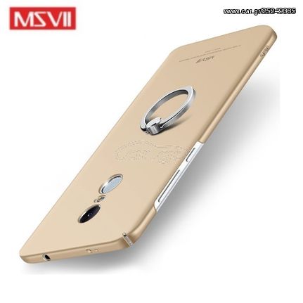 MSVII Ματ Backcover Θήκη (Xiaomi Redmi Note 4X) (Snapdragon) (Gold-Ring)