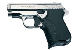 EKOL VOLGA NIKEL 9mm Πιστόλι αντίγραφο starter pistol-ισχυρού κρότου Σηματοδοσίας