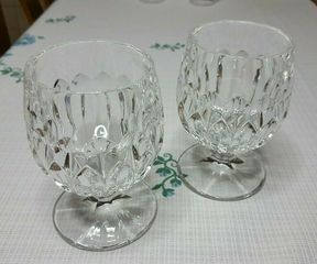 ΔΥΟ ΚΡΥΣΤΑΛΛΙΝΑ ΠΟΤΗΡIΑ COGNAC 80'-thumb-1