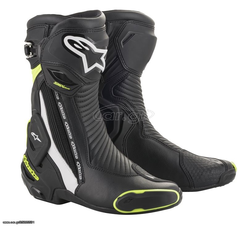 ΜΠΟΤΕΣ ALPINESTARS SMX PLUS V2 ΜΑΥΡΟ/ΚΙΤΡΙΝΟ/ΛΕΥΚΟ