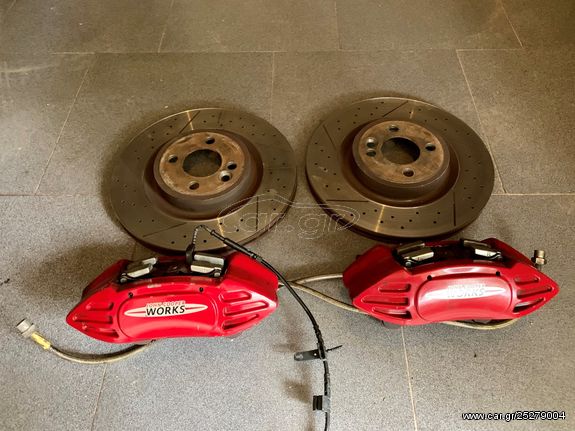 Αυθεντικό MINI JCW Πρόσθιο Σετ Φρένων της Brembo απο το Sport Brake Kit για One, Cooper, Cabrio, S R53/55/56/57/58/59