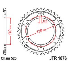 Γραναζι πισω 1876.43 FE SPROCKETS FE3677.43 43Δ - (10100-485)