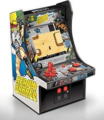 Φορητή παιχνιδομηχανή απο την My Arcade, Micro Player Mini Arcade Machine: Heavy Barrel Video Game, Fully Playable, 6.75 Inch Collectible, Color Display, Speaker, Volume Buttons, Headphone Jack, Batte