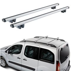 Μπάρες Οροφής Αλουμινίου CRUZ 924-066 Alu Cargo R-148cm Railing System Ασημί 2 Τεμάχια