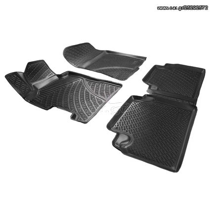 Πατάκια Σκαφάκια 3D Από Λάστιχο TPE Για Honda Civic Sedan 2000-2005 Rizline 4 Τεμάχια Μαύρα