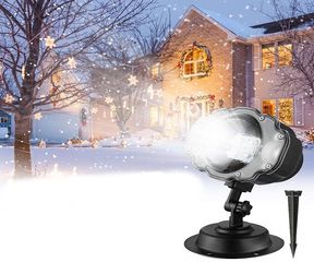 ΝΥΧΤΕΡΙΝΟΣ ΧΡΙΣΤΟΥΓΕΝΝΙΑΤΙΚΟΣ ΦΩΤΙΣΜΟΣ LASER – CHRISTMAS SNOW FLOWER LAMP ΛΕΥΚΟ