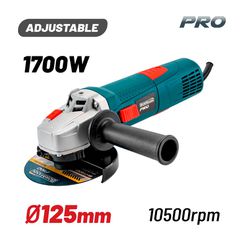 BAG1700 Γωνιακός Τροχός Ρυθμιζόμενος Φ125mm 1700W - ΓΩΝΙΑΚΟΙ ΤΡΟΧΟΙ ΜΙΚΡΟΙ ΡΥΘΜΙΖΟΜΕΝΟΙ - BORMANN PRO (#020660)