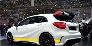 ΠΛΑΪΝΑ ΑΥΤΟΚΟΛΛΗΤΑ 45A AMG LOOK ΓΙΑ MERCEDES-BENZ A-CLASS (W176)(ΜΑΤ ΚΙΤΡΙΝΟ)