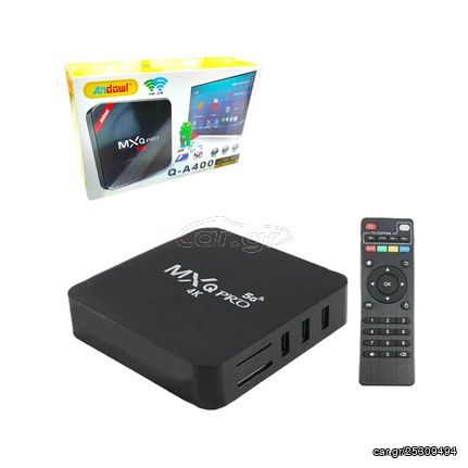 TV BOX 4K με Wifi 4G Αποθηκευτικό χώρο 64GB Λειτουργικό Android Q-A400