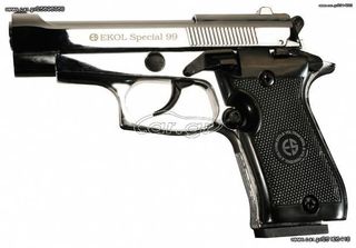 EKOL SPECIAL 99 NIKEL 9mm Πιστόλι αντίγραφο starter pistol-ισχυρού κρότου Σηματοδοσίας