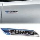 1pc Blue 3D Metal Turbo Logo Car